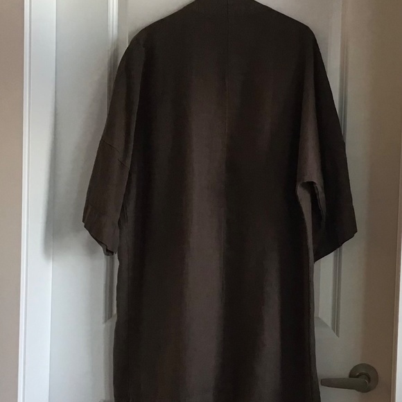 Bryn Walker open front linen duster OS - Picture 2 of 4